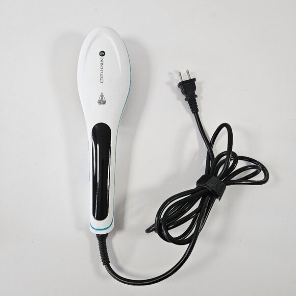 Infinity Gold Straightening Hair Brush 75 W Tested Working - Picture 8 of 8
